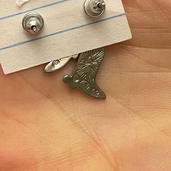 Sterling silver cowboy boots earrings turquoise - Picture 3 of 8